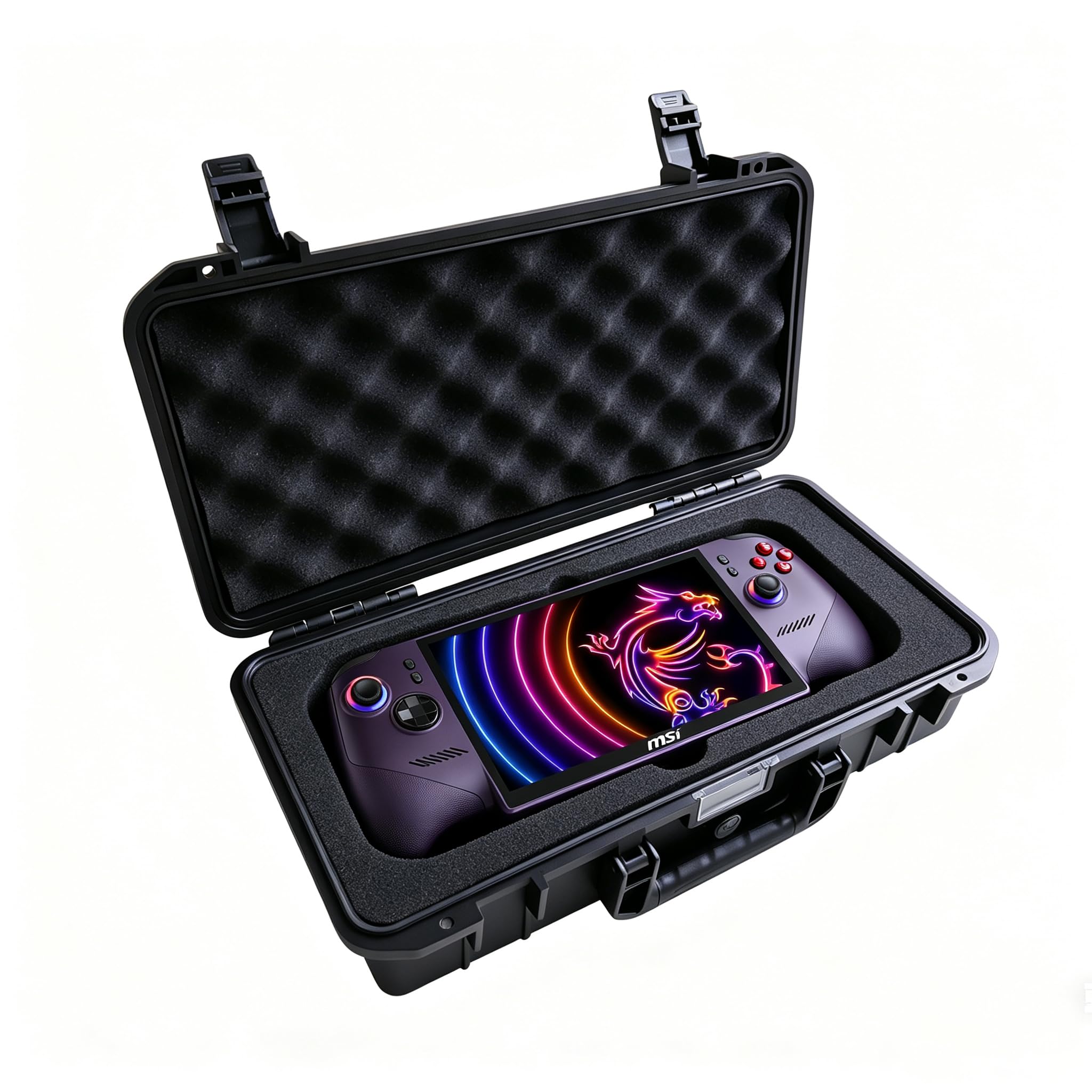JYGamhanbil Custodia Impermeabile Borsa Viaggio per MSI Claw 8 EX AI+ CG3EM | Duro Copertura Protettiva Guscio Trasporto per Claw 8 EX AI Plus 2026 Console Gaming Handheld, Dock, Cavo, Accessori, Nero
