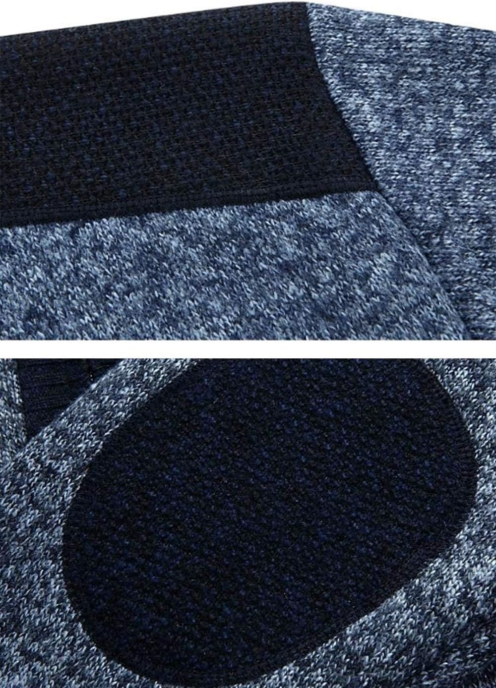 Vcansion Men's Classic Cardigan Sweaters Stand Collar Slim Fit Casual Knitted Sweater - Image 5