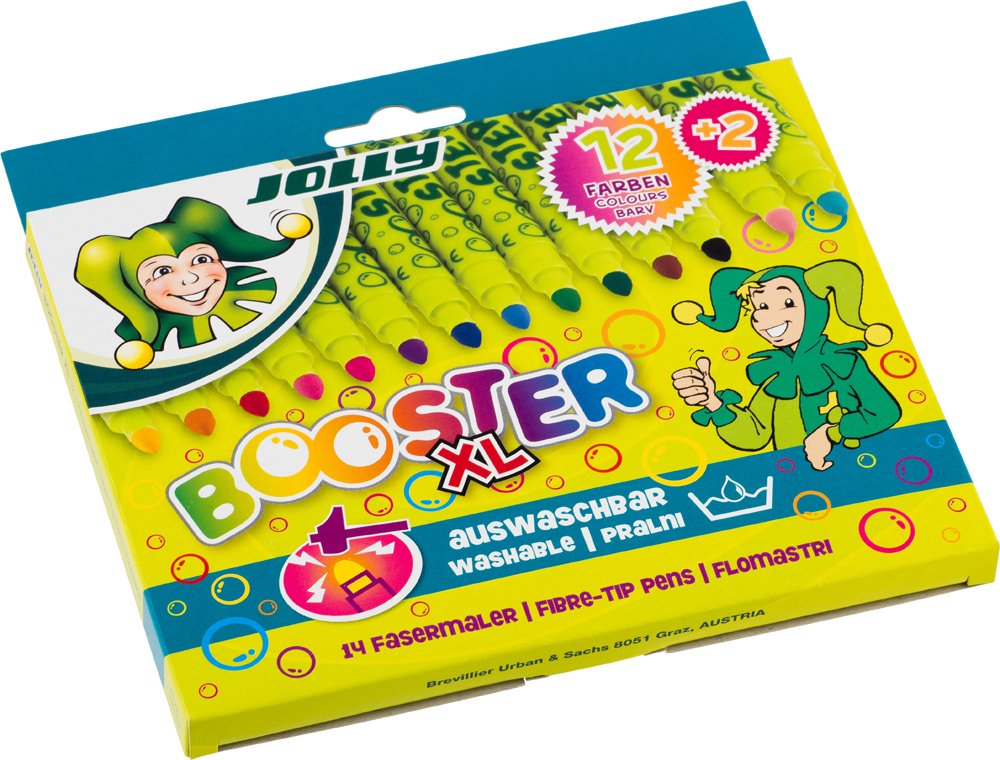JOLLY Booster kindersichere Fasermaler | 14 Stifte