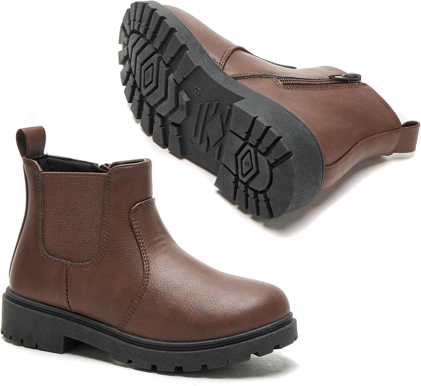 Daclay Kids Girls' Boots Children's Boots Outdoor Boots Girls' Plush Short Boots Boys' boots - Image 2