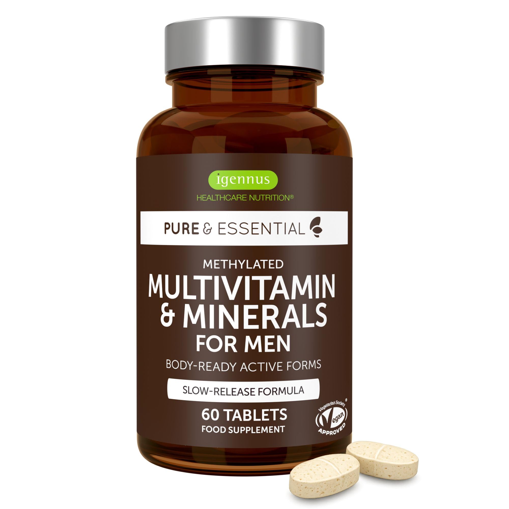 Igennus High Absorption Methylated Men's Multivitamin with 21 Actives