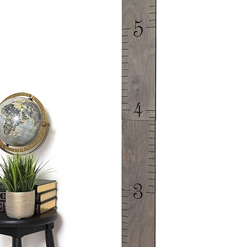 Miniatura 7 de HEADWATERS STUDIO Tabla de crecimiento de reglas de madera para niños, niños y niñas, tabla de altura y medición de altura para pared, decoración de