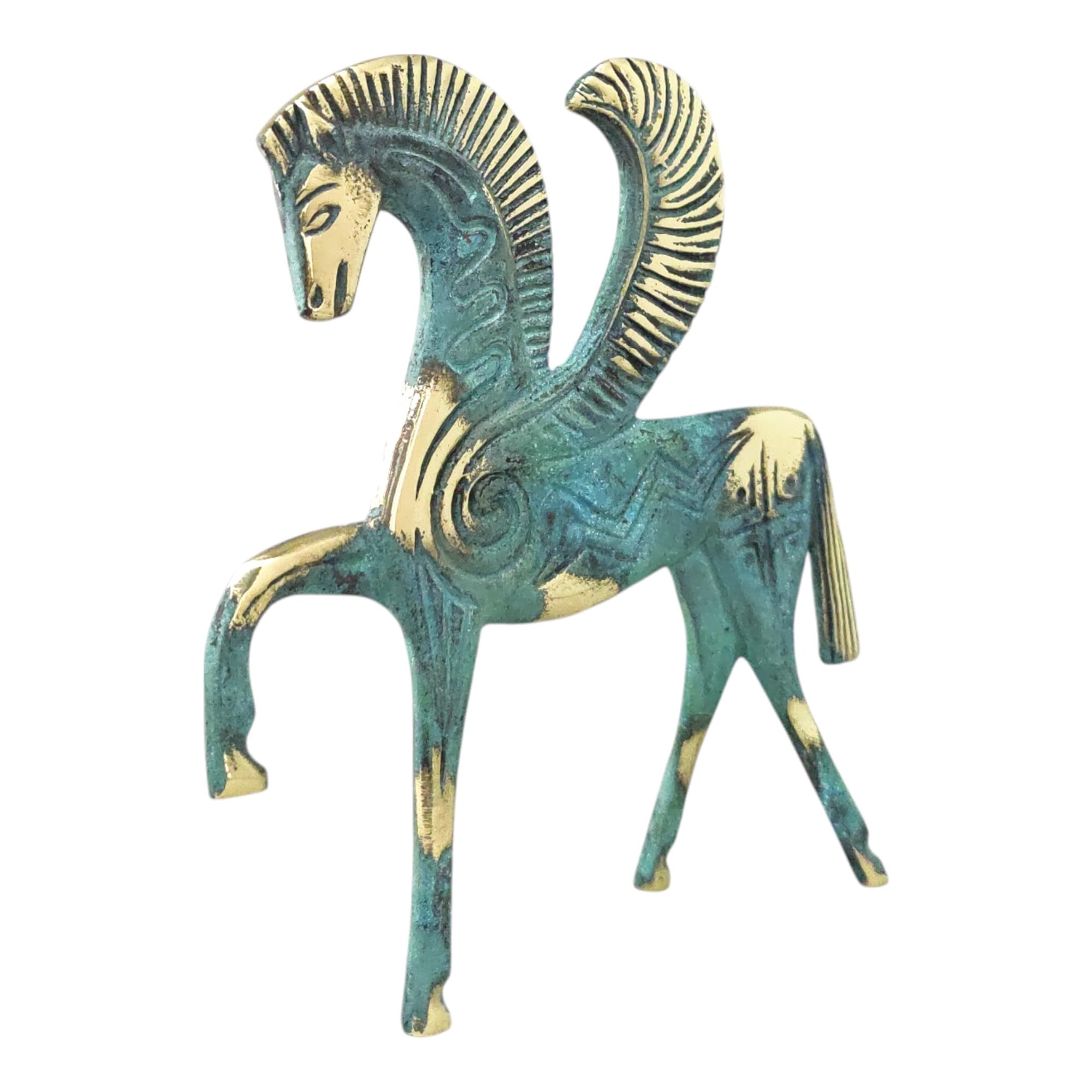 Amazon.co.jp: 博物館古代ギリシャブロンズ像のレプリカペガサス(171