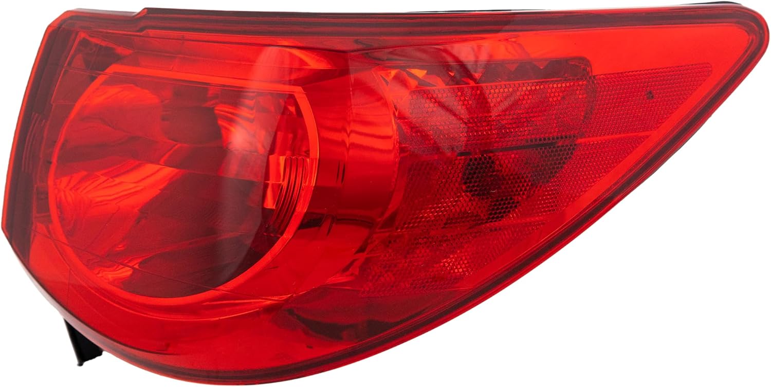 Evan Fischer Passenger Side, Outer Tail Light Aftermarket Replacement Tail Light Compatible with 2009-2012 Chevrolet Traverse GM2801238