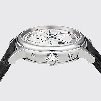 Sugess MoonPhase Master 40mm SU2153SW w/Brown Leather ST2153 Automatic Mechanical Mens Wrist Watch Seagull 1963