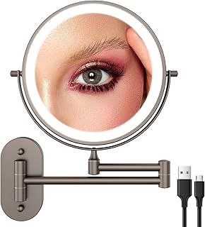 FASCINATE Espejo de tocador iluminado recarga...