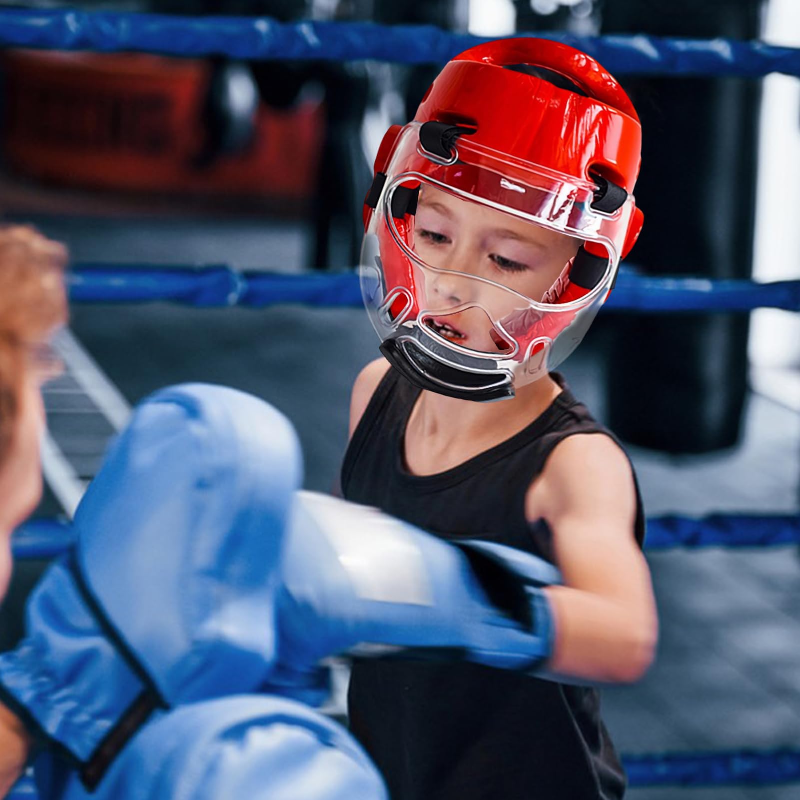 Casco de boxeo | Kickboxing - Casco ergonómico y ligero para entrenamiento de boxeo para artes marciales, Muay Thai, Karate MMA