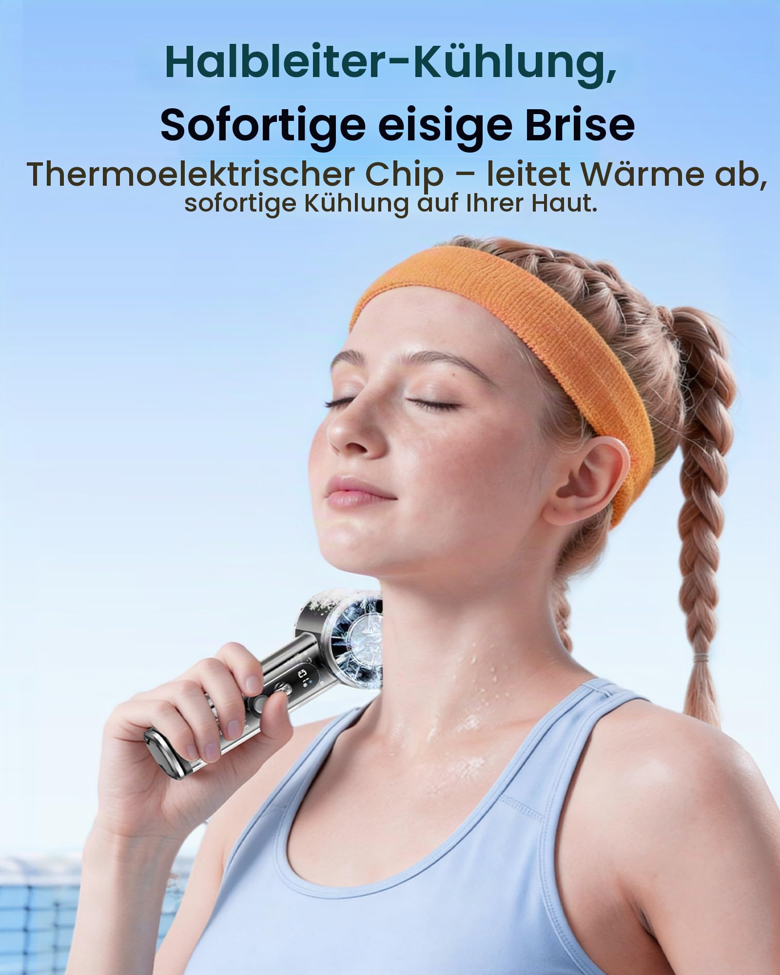VENTION Handventilator Mini Handventilator USB-C 2-9h Betriebsdauer Reise Büro