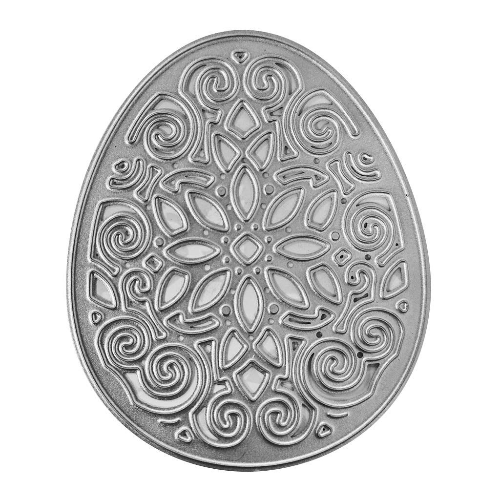 Moondame Metal Cutting Dies Easter Egg Shape Stencils Template For Holiday Valentine's Day Birthday Wedding Scrapbooking Stencils