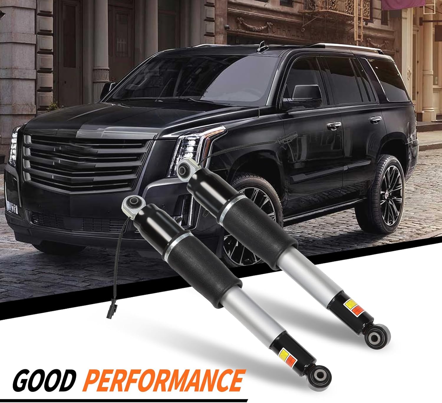 84176675 2PCS Rear Strut Shock Absorber Suspension Compatible with Escalade ESV Suburban Tahoe Yukon XL 5.3L 6.2L V8 2015-2020 23151122 23267007