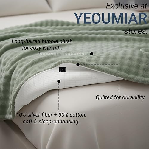 Miniatura 5 de Manta de tierra tamaño Queen, manta de tierra para mejorar el sueño, aliviar el dolor, alfombrilla conductiva a tierra para cama con alambre de