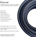 Kit gonflable de pneus de camion, 3/8 en x 50 ft Hybride Air Baignoire à la main glacée & Air Chuck, lourd, léger, résistant à l'encre, 300 PSI (Noir)