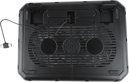 Miniatura 7 de Enfriador de 7 ajustes de altura, refrigeración de alta velocidad y bajo ruido, soporte de refrigeración con luces LED para computadora portátil de