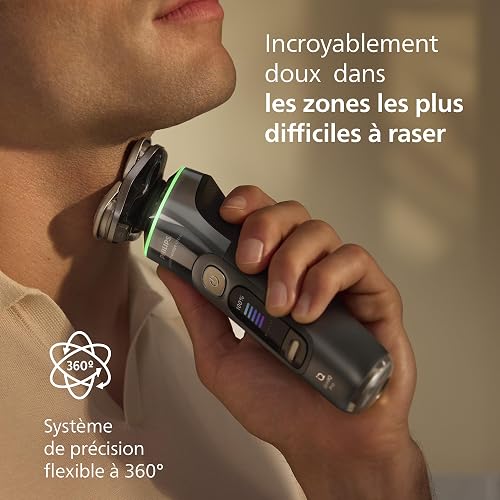 Philips Shaver i9000 Prestige Ultra, Wet & Dry Electric Shaver, Dark Slate, Skin IQ Pro Technology, Triple Lift & Cut System, 360 Rotating NanoTech Precision Blades, 5 Shaving Modes, Model XP9402/11 - 5