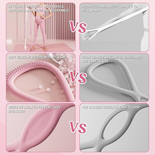 Miniatura 6 de Bandas de resistencia, figura 8, bandas de ejercicio para mujeres y hombres, bandas de resistencia portátiles de 8 formas para brazos y