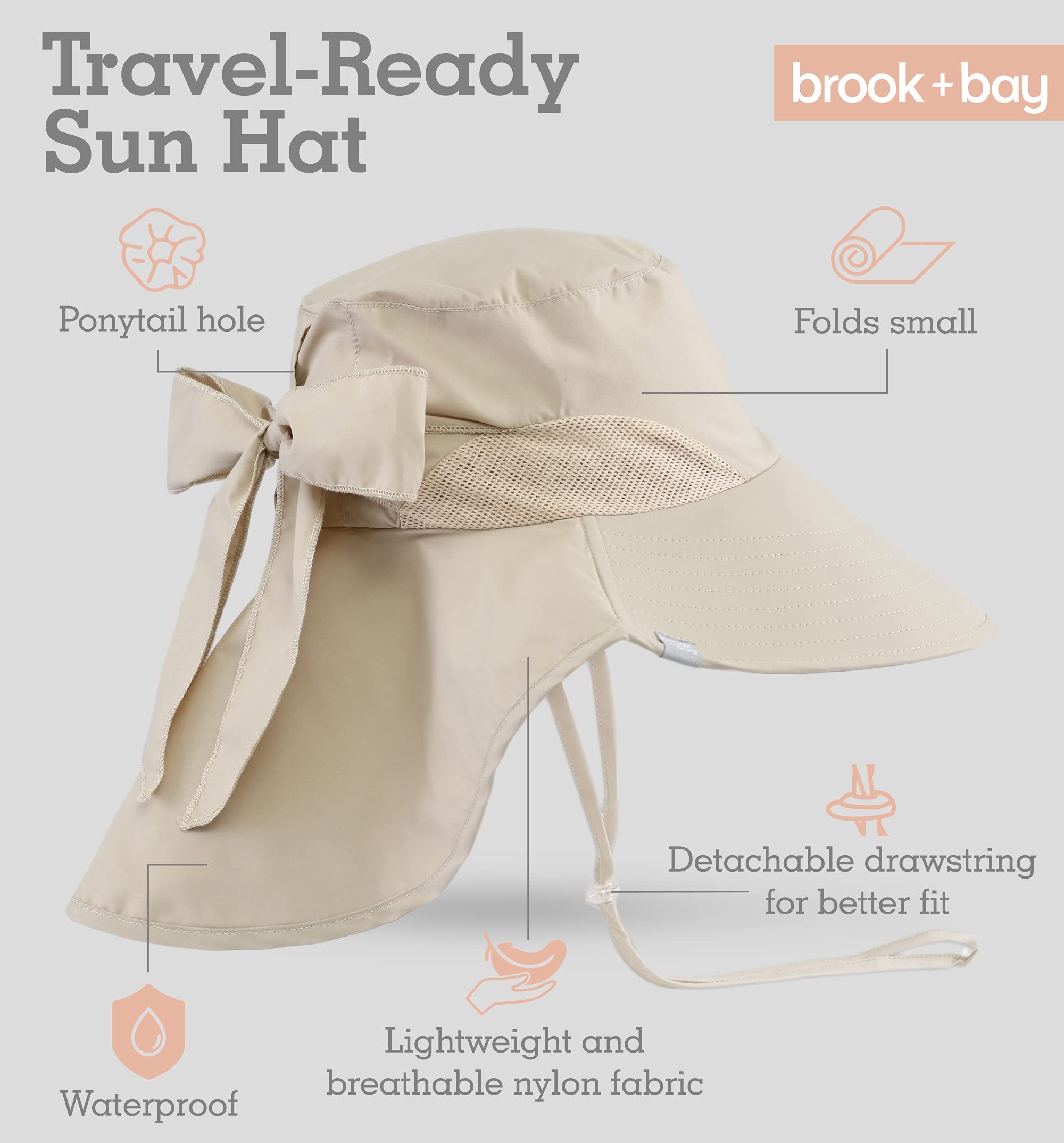 Amazon.com: Brook + Bay: Nylon Sun Hats