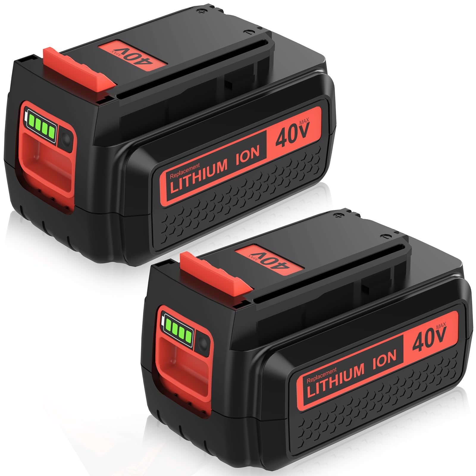 2Pack 40v 3.6Ah LBX2040 Replacement for Black and Decker 40V Battery