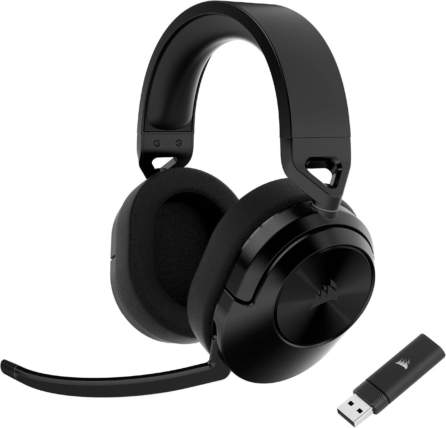 HS55 Wireless Multiplatform Lightweight Gaming Headset with Bluetooth - Dolby 7.1 Surround Sound - iCUE Compatible - PC, PS5, PS4, Nintendo Switch, Mobile - Black