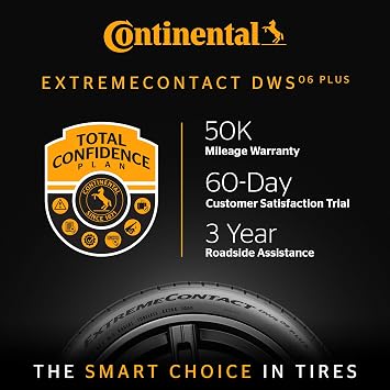 Continental ExtremeContact DWS06 PLUS UHP All Season 195/50ZR16 84W Passenger Tire