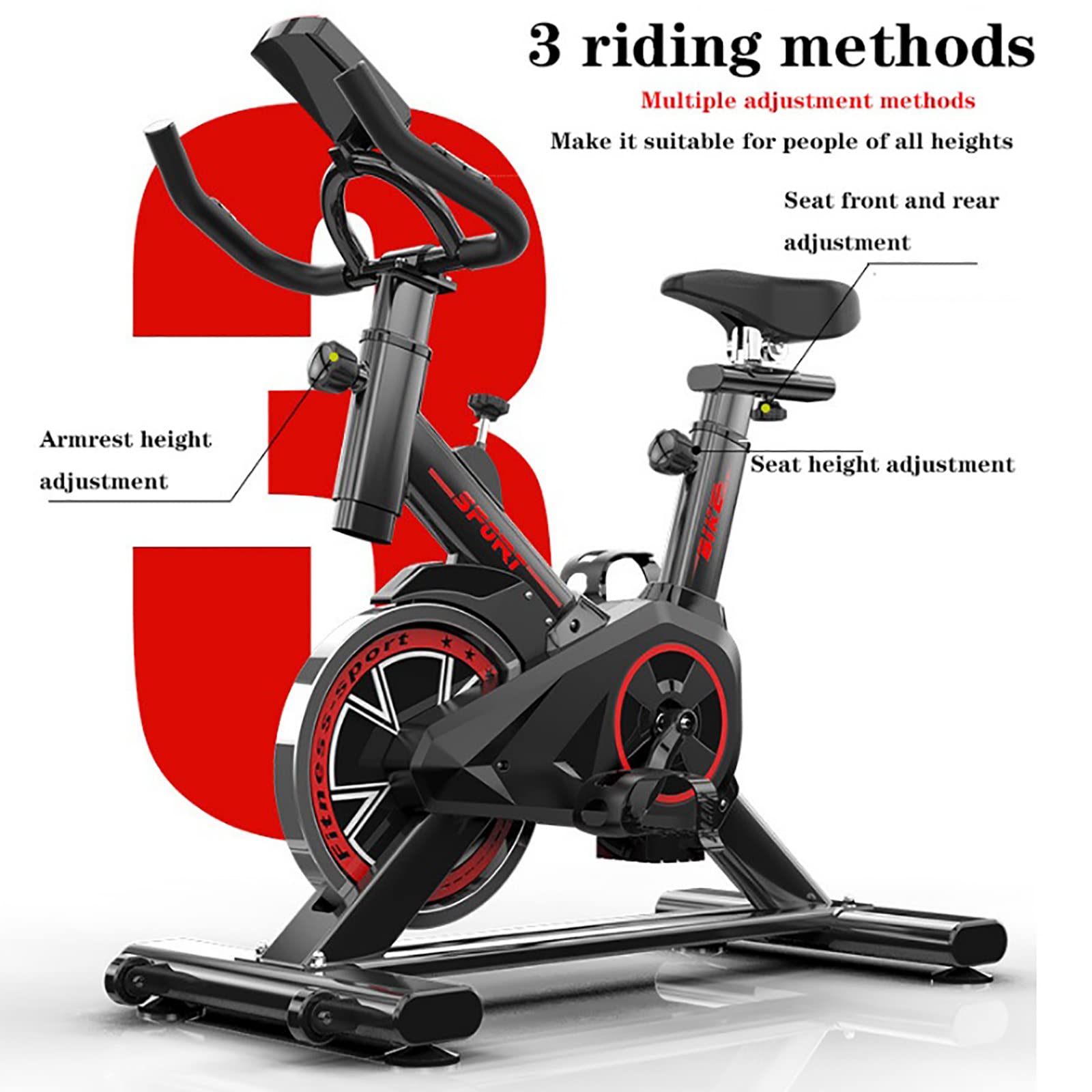 Kryty stacjonarny rower treningowy Rower treningowy z napędem pasowym, Rower treningowy z oporem magnetycznym, Rower pionowy, Rower spinningowy, Cichy rower treningowy