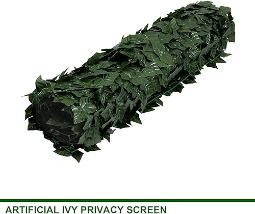 Miniatura 4 de U'Artlines - Valla de privacidad de hiedra artificial, valla de setos artificiales resistente y decoración de hojas de hiedra sintética, valla de
