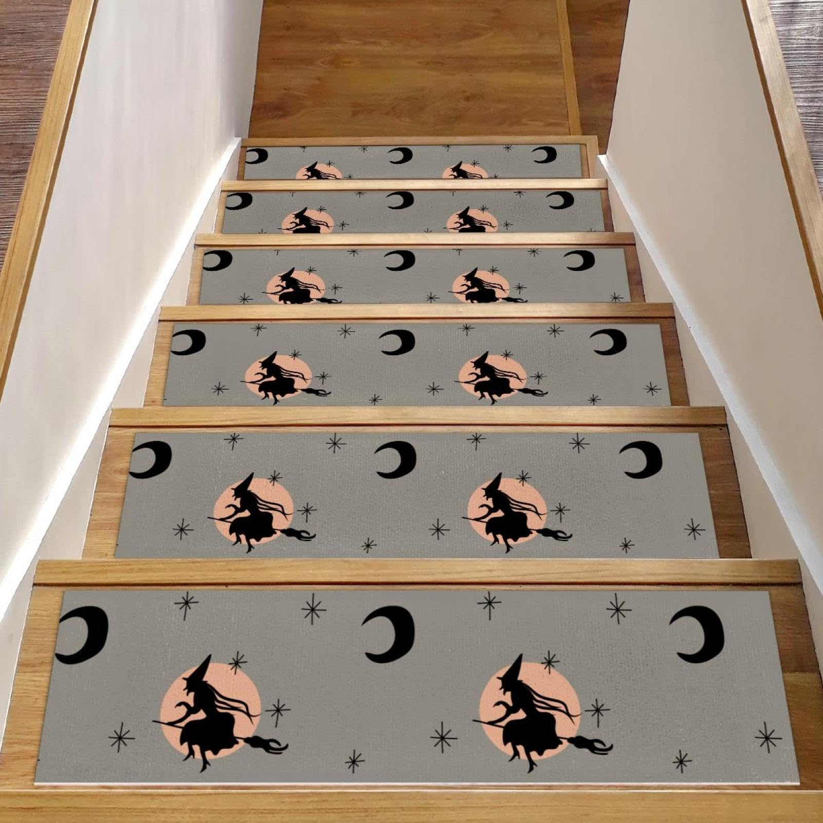 Alfombra antideslizante de escaleras para decorar la casa en Halloween y proteger a ancianos