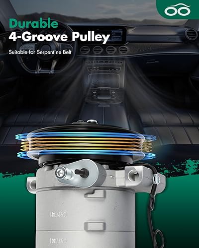 Miniatura 922 de SCITOO Compresor de CA para 2012-2014 para Ford Edge 2.0L para Ford Explorer 2.0L