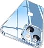 [SARARMAZ] iPhone 15 ile uyumlu Crystal Clear Mika Darbe Emici Şeffaf Kılıf (Şeffaf Mika Sararmaz, iPhone 15)