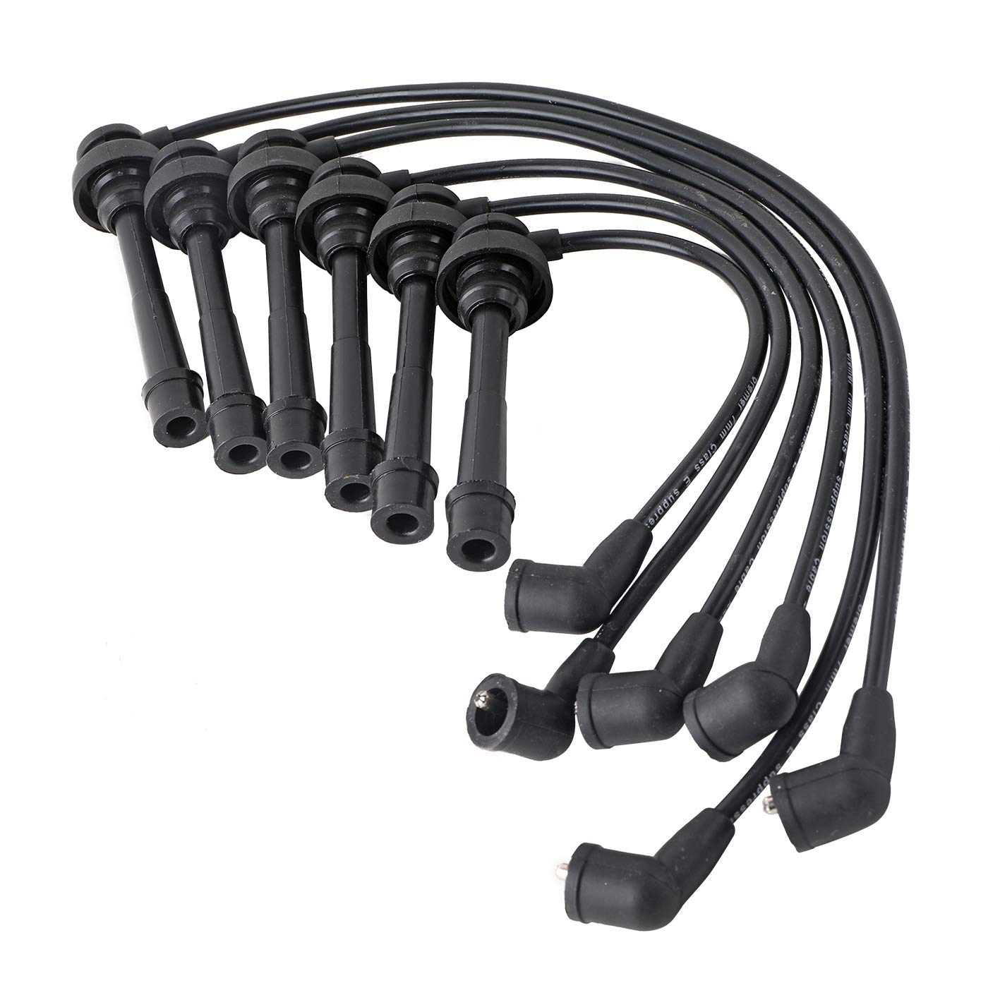 AutoPart T ST-6224 5mm Ignition Spark Plug Wire Set, Set of 6, for Mitsubishi 1997-2000 Montero 1997-2000 Montero Sport