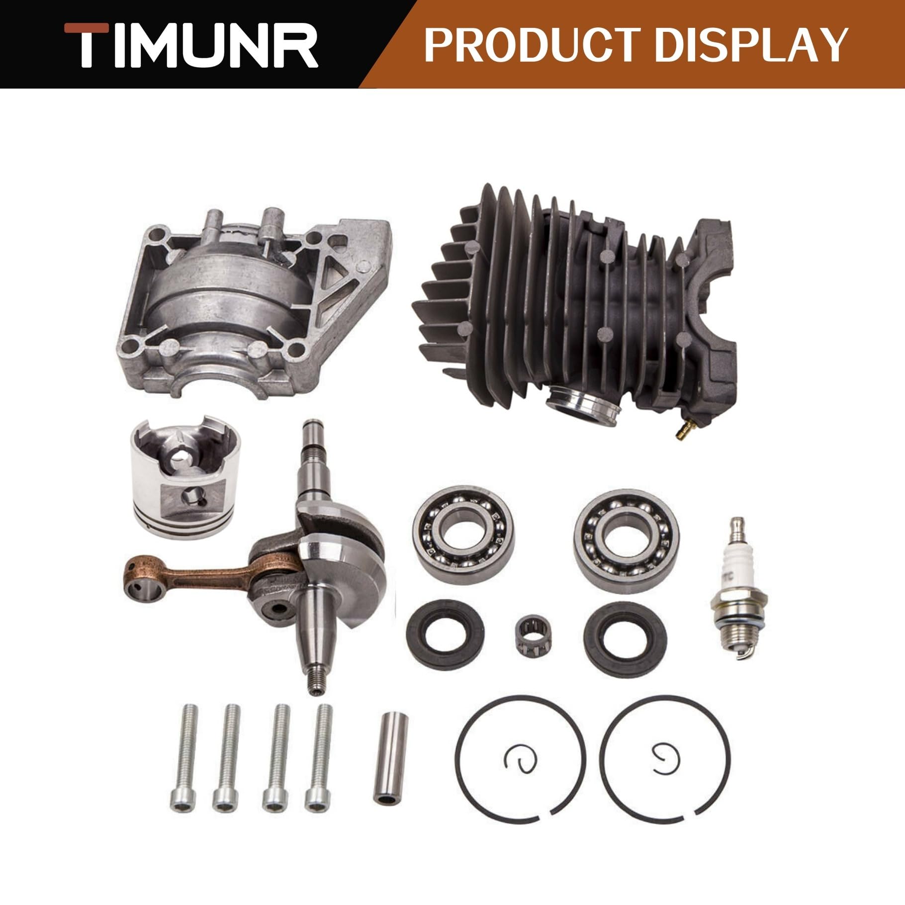 Kit de pistón cilíndrico de 49 mm de repuesto para modelos de motosierra Stihl 029 039 MS390 MS290 MS310
