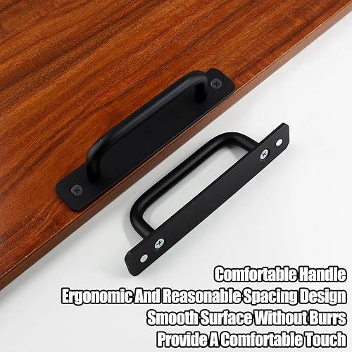 Miniatura 4 de Hitefu 2 manijas para puerta corrediza de aleación de aluminio de 5.9 pulgadas, manija de puerta corrediza para armario, armario, armario, armario,