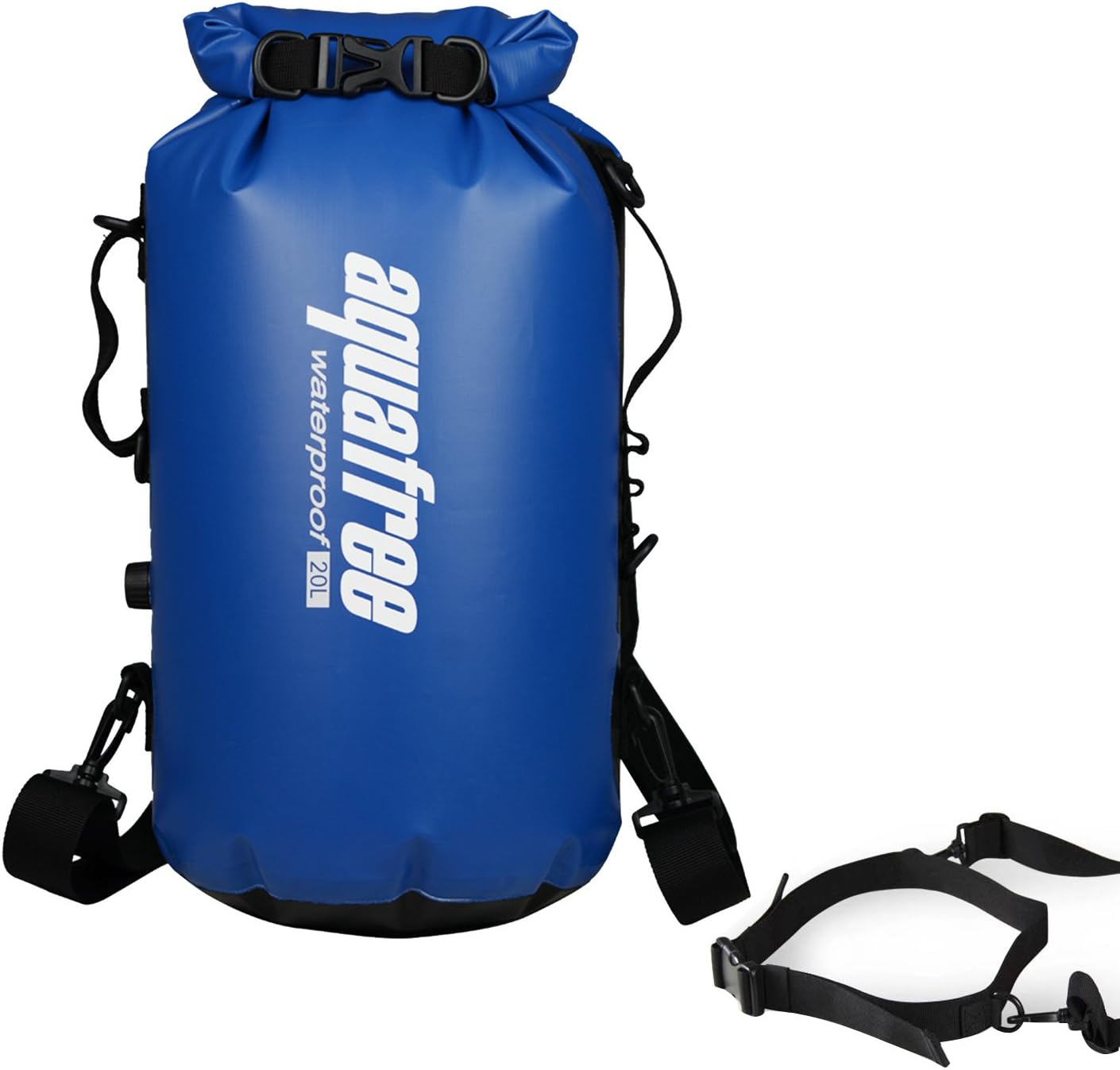 Waterproof Dry Bag Backpack,Meberra Dry Sack with Air Valve Shoulder Strap Removable Waist Bracket Premium Quality Perfect for Climbing Boating Kayaking Canoeing Hiking Skiing Swimming