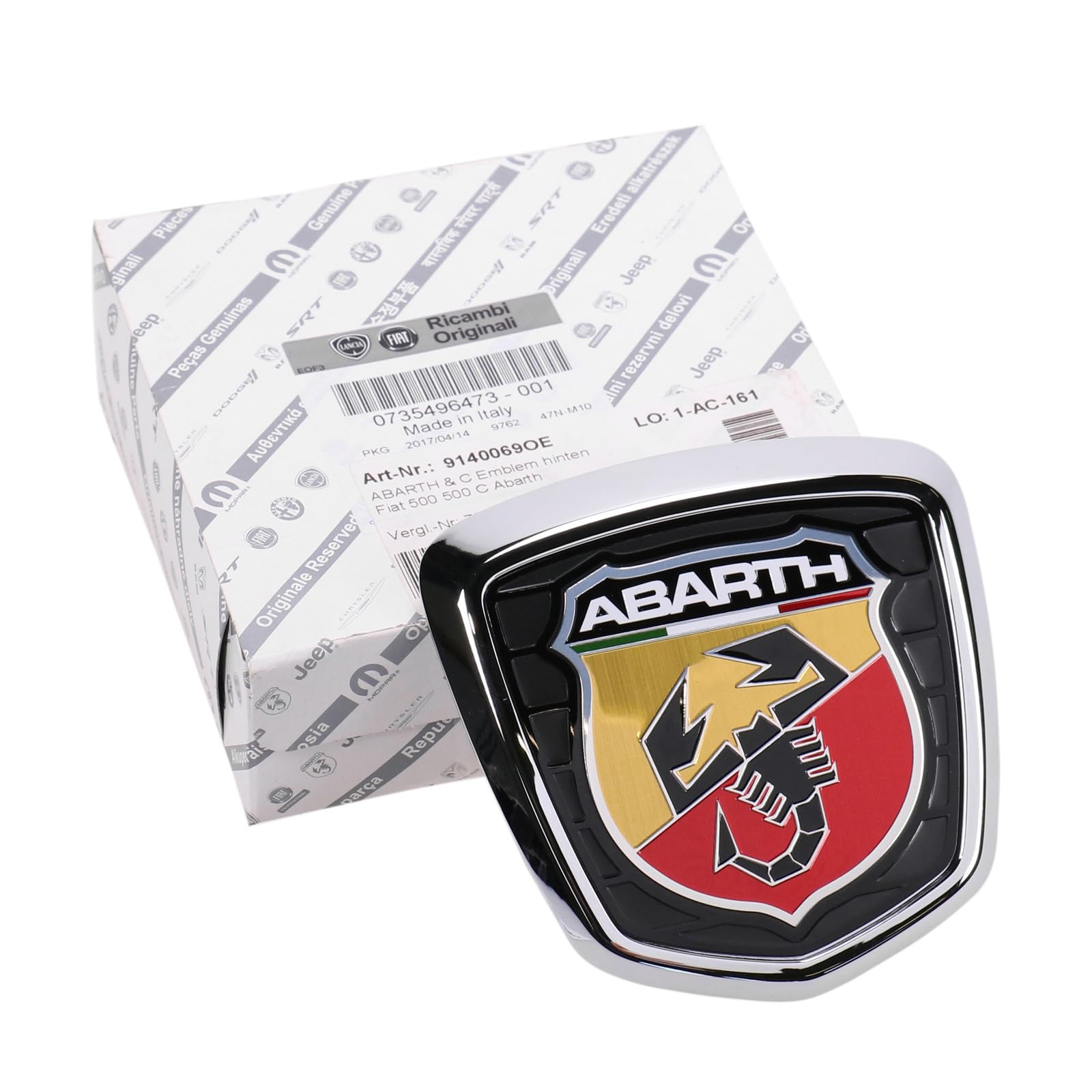 Original Emblem hinten 500 500 C Abarth OE 735496473 : Amazon.de 