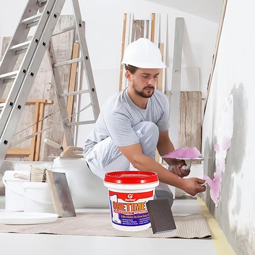Miniatura 4 de Paquete  Red Devil Spackle - Kit de reparación de agujeros de pared seca - Bloque de lijado de reparación de yeso - Juego de cuchillos de masilla de