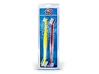 Kit Bucal 2 escovas cabo longo para escovar os dentes de Cães e Gato, Anti-tártaro