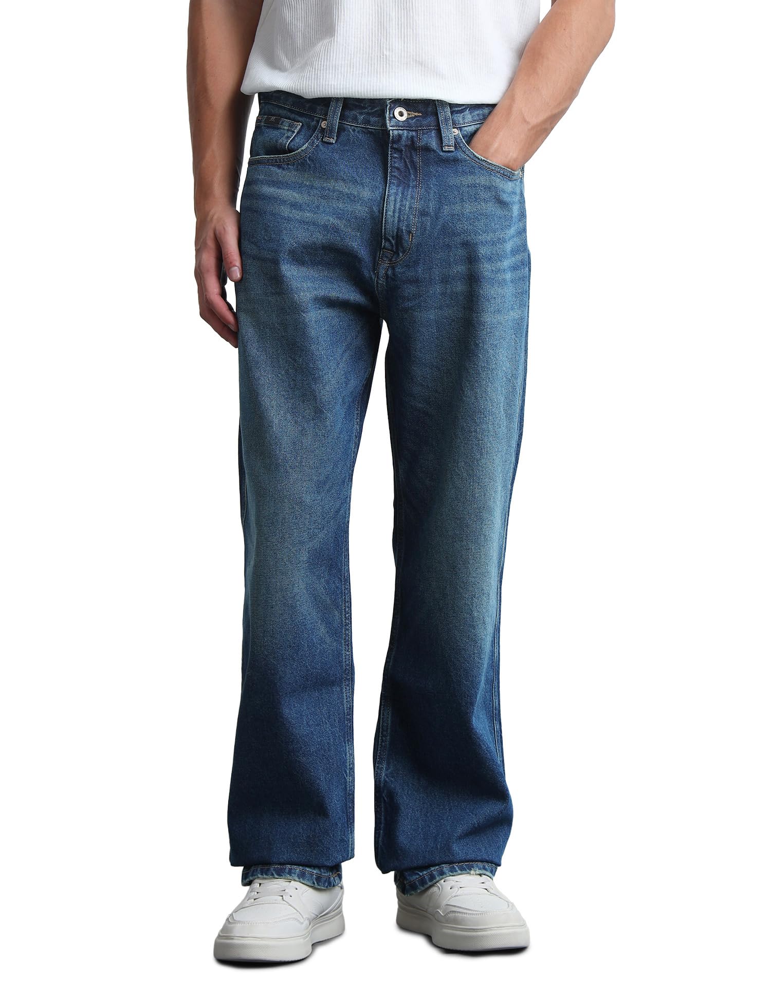 flying machine Men's Loose Fit Jeans| Solid | Mid Rise | Stretchable | Jeans for Man-picture-13