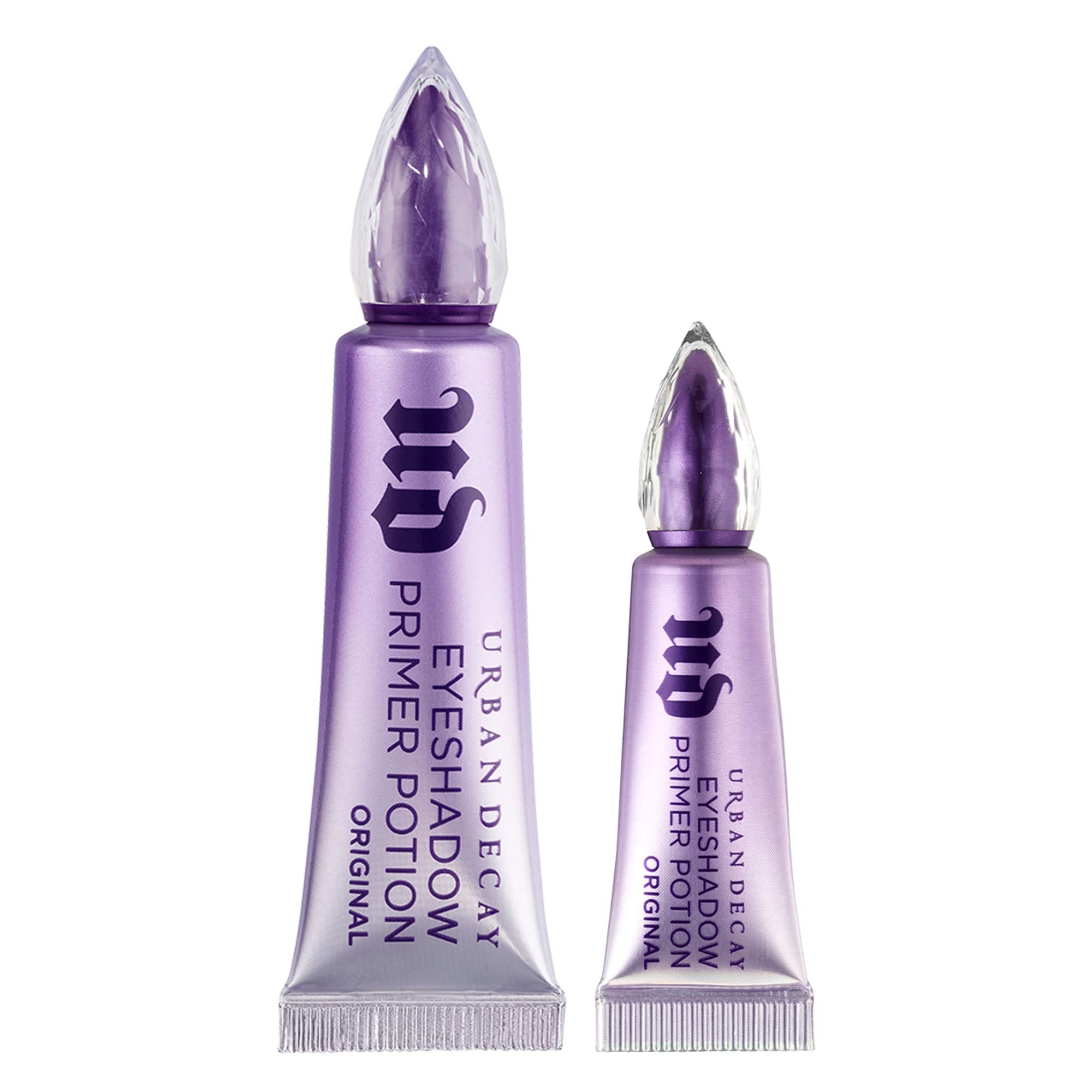 Urban Decay Eyeshadow Primer Potion Set - Nude Eye Primer for Crease-Free Eyeshadow & Makeup Looks - Lasts All Day - Great for Oily Lids - 0.33 Fl. Oz + 0.16 Fl. Oz