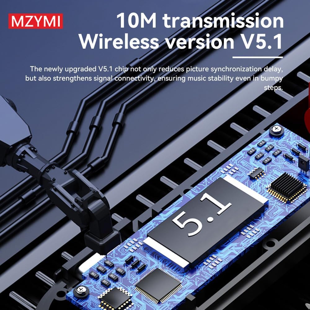 MZYMI Neckband Headphones Bluetooth V5.1 transmission
