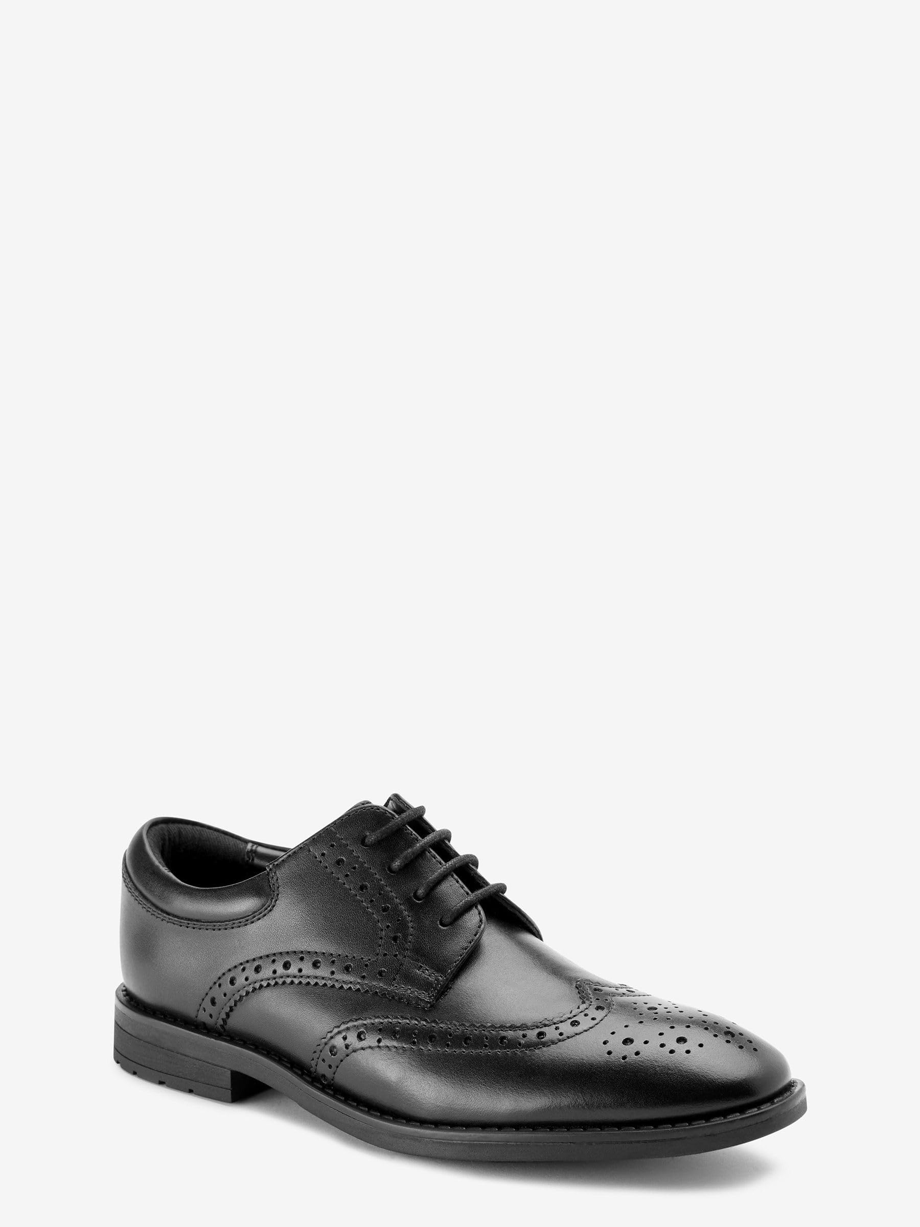 NEXT Garçon Chaussures Richelieu en Cuir à Lacets pour l’école