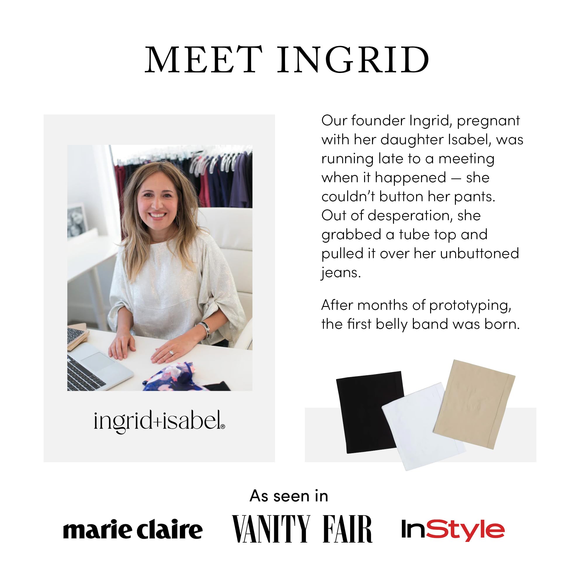 Ingrid & Isabel Basics Active Umstands-Skort | Hoch taillierter Schwangerschaftsrock mit integrierten Shorts und Taschen
