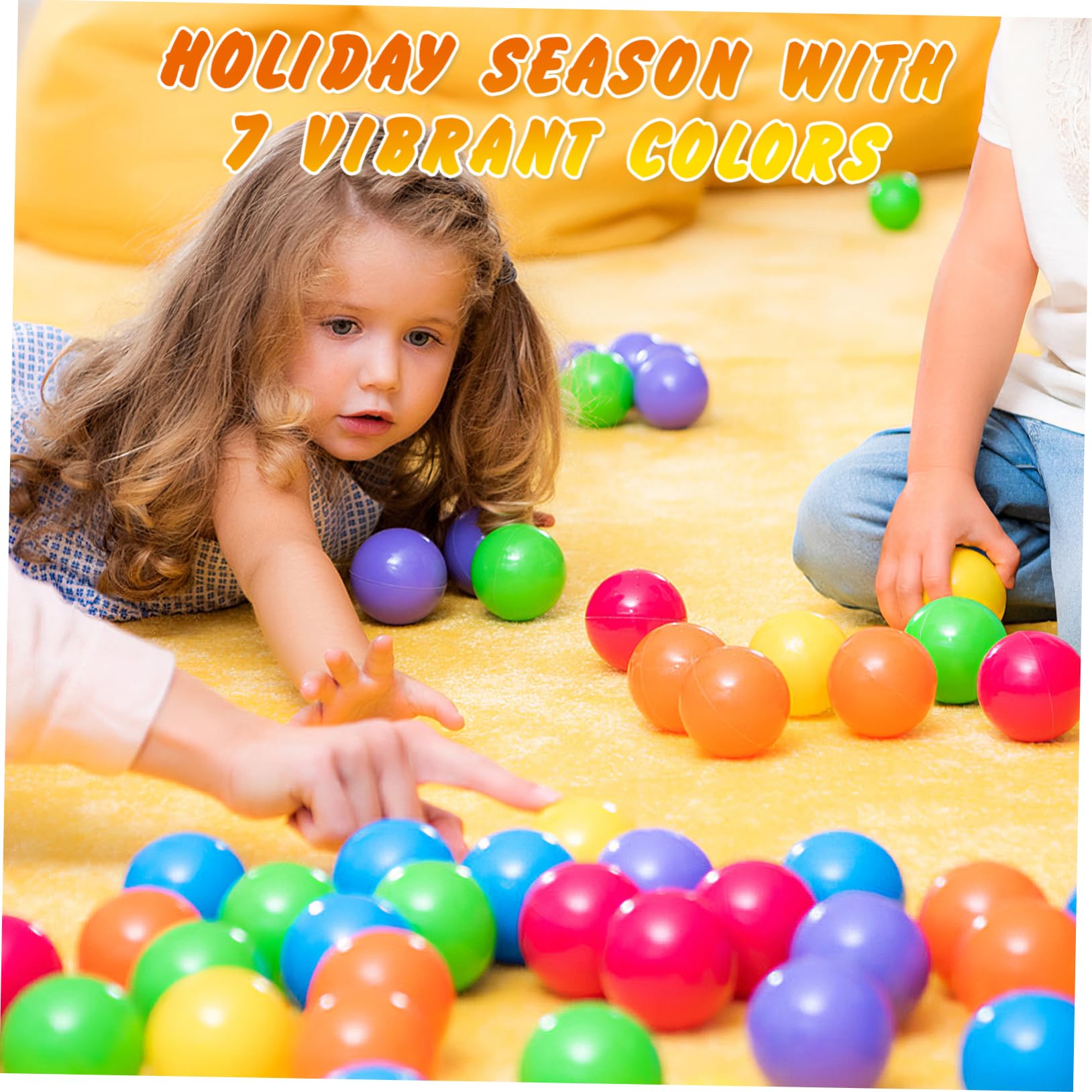 TOYANDONA 100 Piezas Bolas Oceánicas Infantiles de Coloridas y Reutilizables para Piscina y Piscina de Bolas Divertido para Fiestas y Parques Recreativos Color Aleatorio