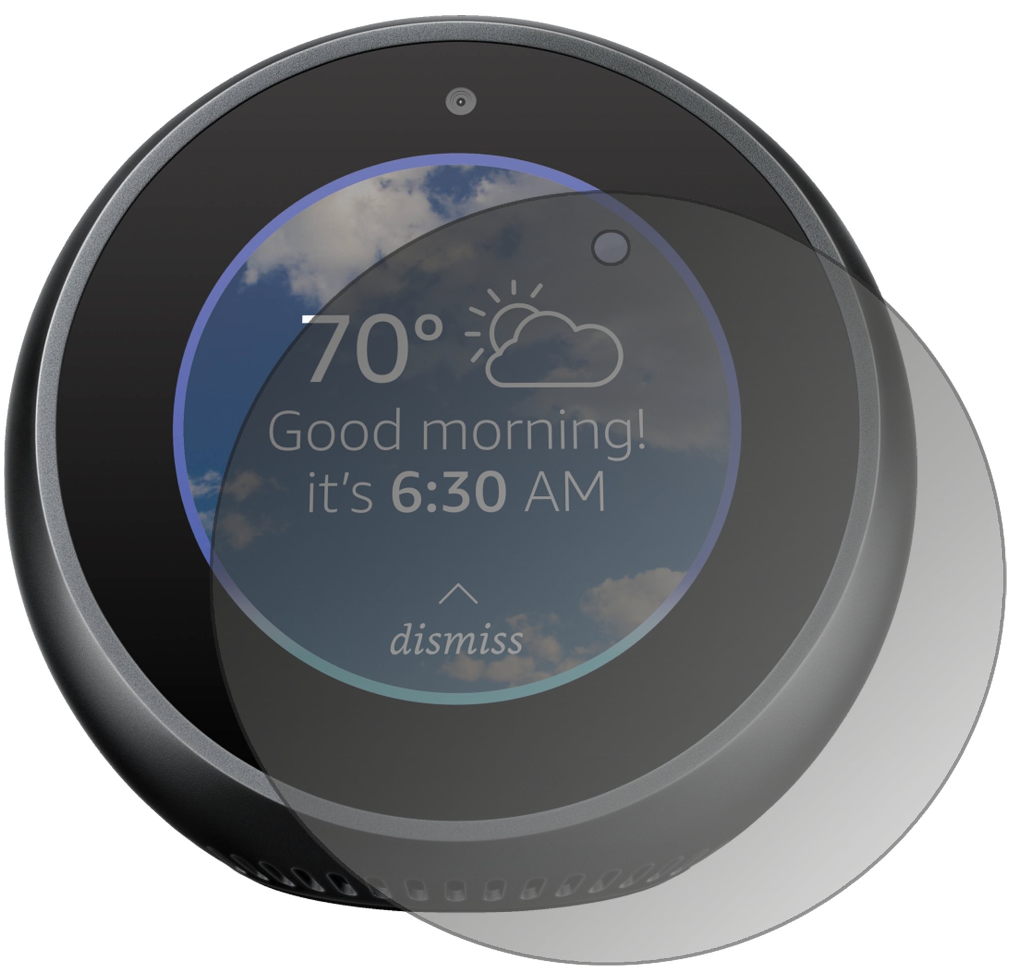 dipos I Protección de la Vista Compatible con Amazon Echo Spot Protector de Pantalla Privacy