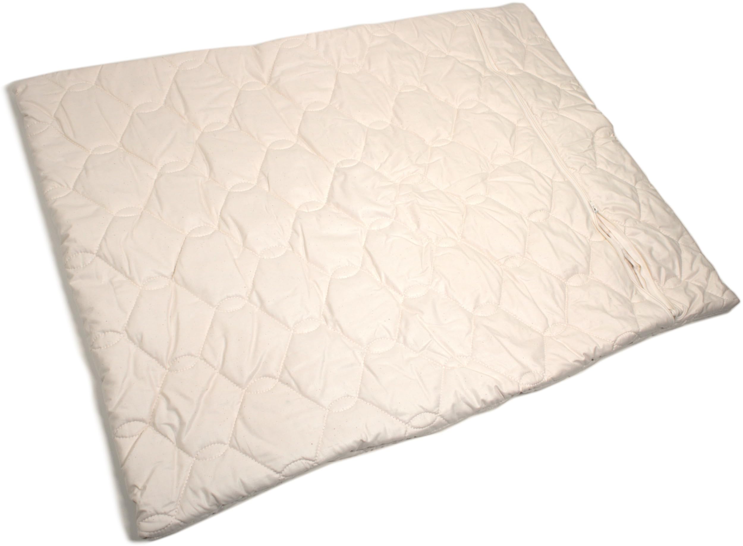 GIRAFFENLAND Inlett Bio-Steppware ca. 80x60cm mit Reißverschluss - Hülle ideal für Selberbefüller von Kissen - Inlett = Leere Kissenhülle -Bio-Baumwolle, dreilagig, sehr dick