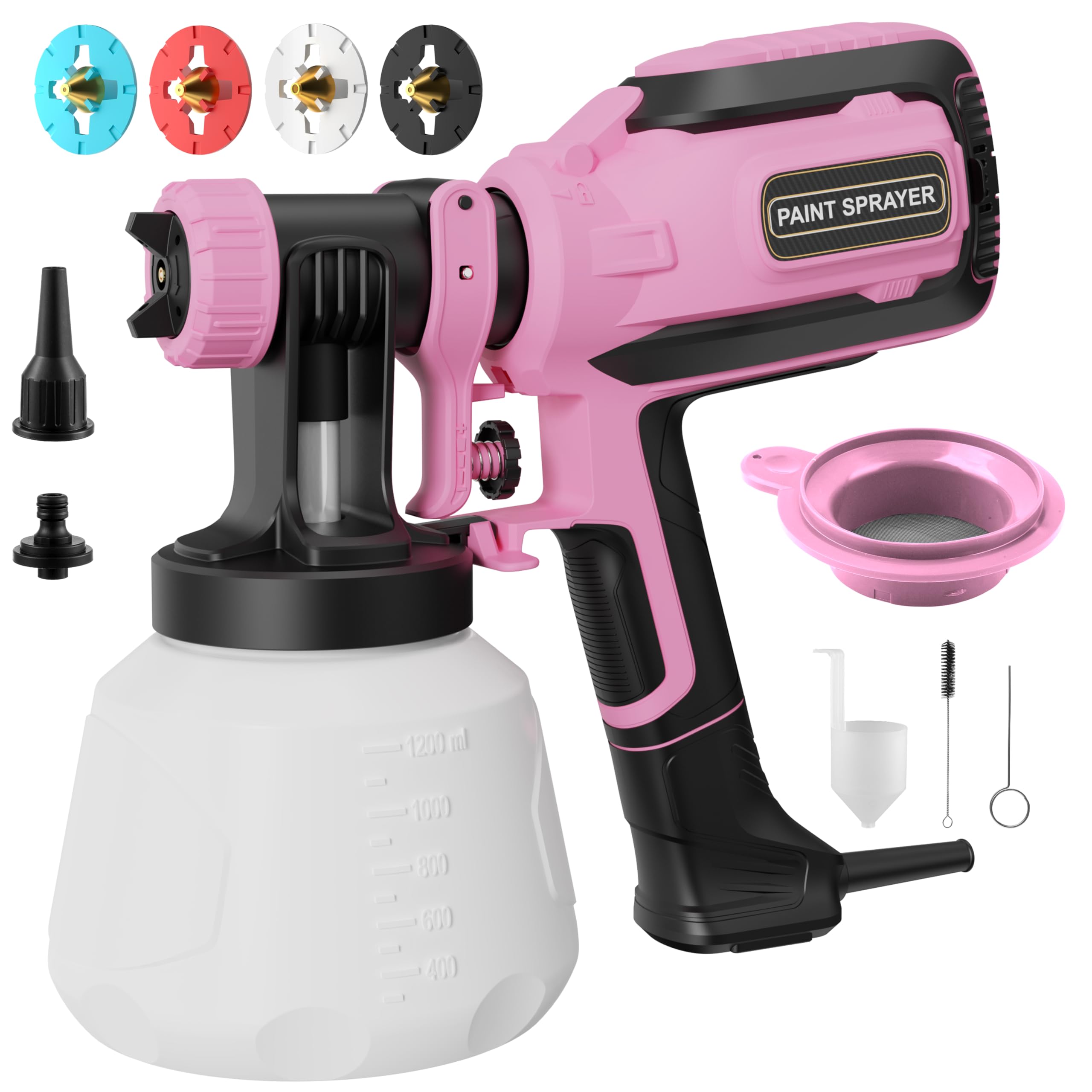 PULENDY Paint Sprayer, 4 Nozzles