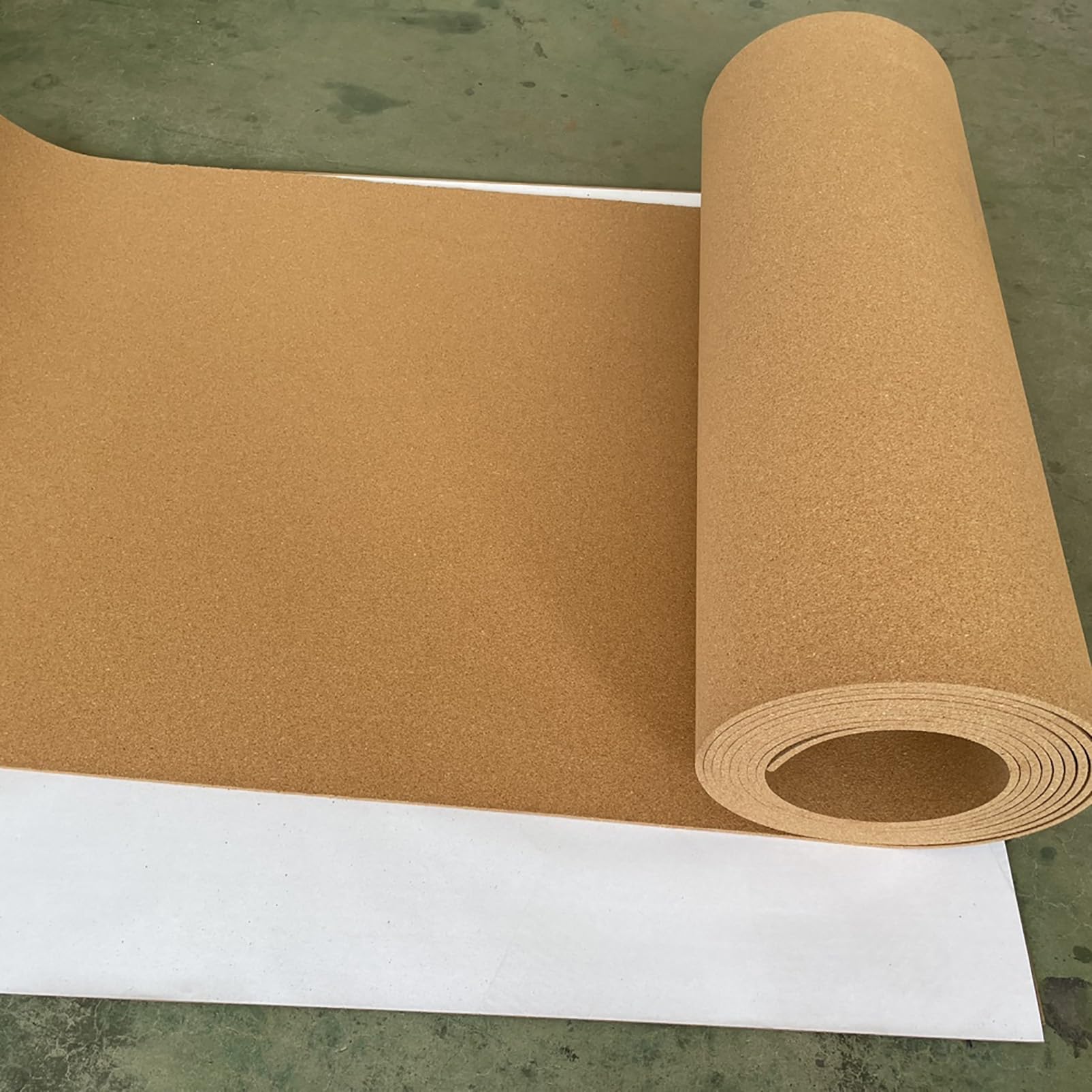 Korktafel für Büro, Pinnwand, 0,6 cm dick, Korkfolie, leicht zu schneiden, Bastelbedarf für Zuhause, Schule, Braun, 1 m x 1 m