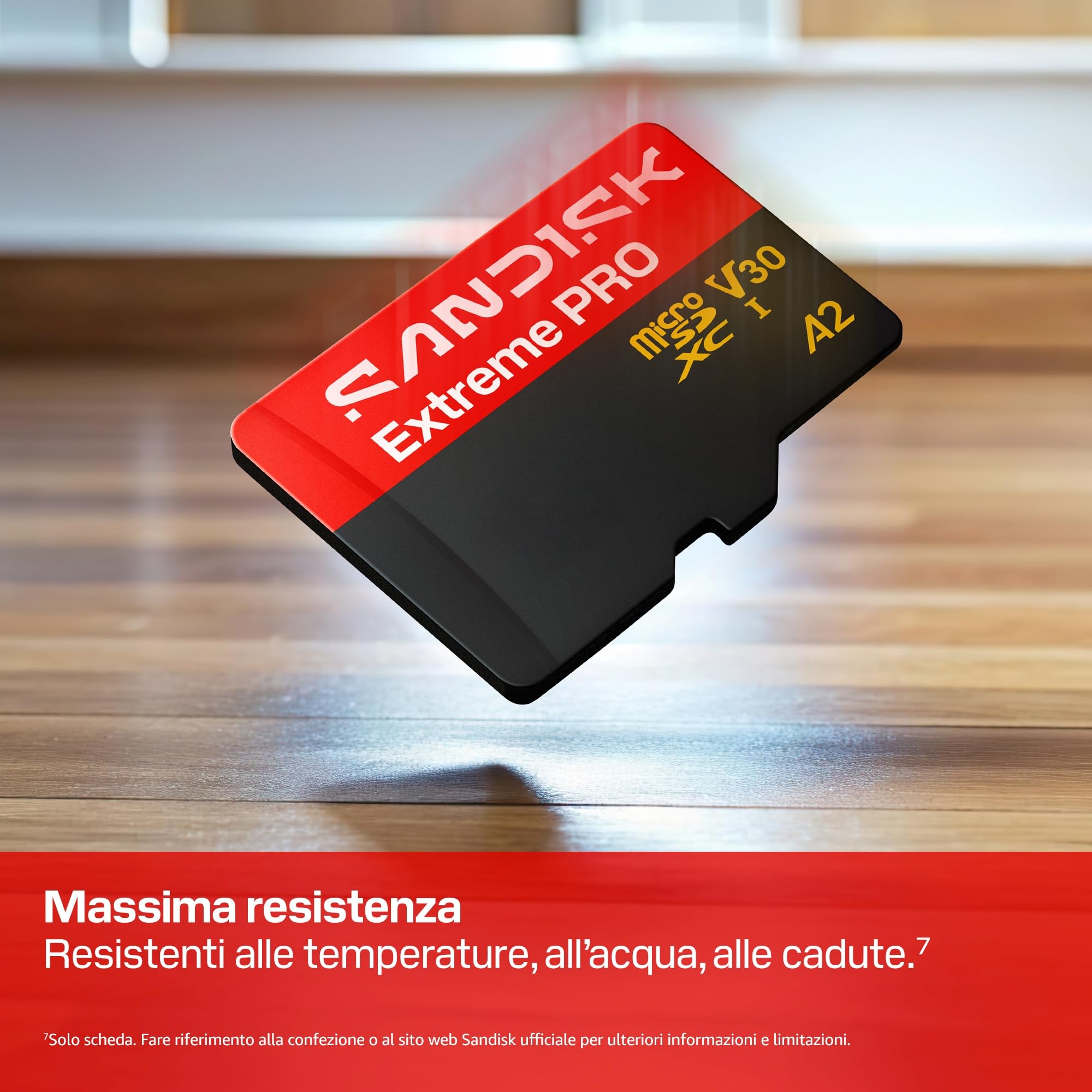 SANDISK Extreme PRO scheda microSD 128 GB, UHS-I + SD Adapter (velocità di lettura fino a 250 MB/s e velocità di scrittura fino a 120 MB/s, 5K, 3K, 4K UHD, C10, V30, U3, A2)