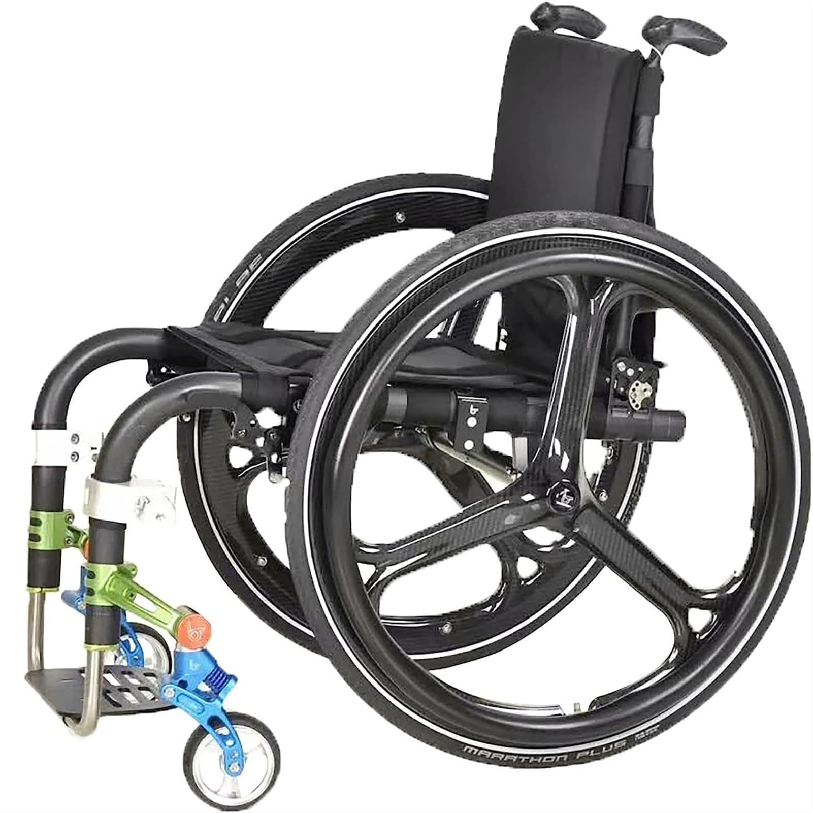 Rollstuhl-Schiebefelgenabdeckungen, Rollstuhl-Handfelgenabdeckungen, 56,9/61 cm, rutschfeste, verschleißfeste Rollstuhl-Schieberrandabdeckungen – Silikon-Schutzhülle für große Räder (Farbe: