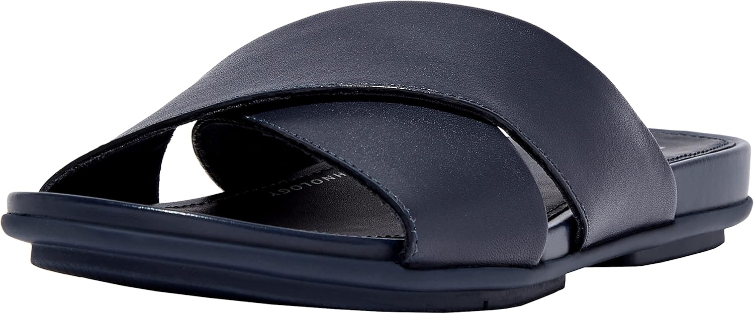 Fitflop Women's Gracie Leather Cross Slides Sandal, Light Tan, 3 UK:  Amazon.co.uk: Fashion