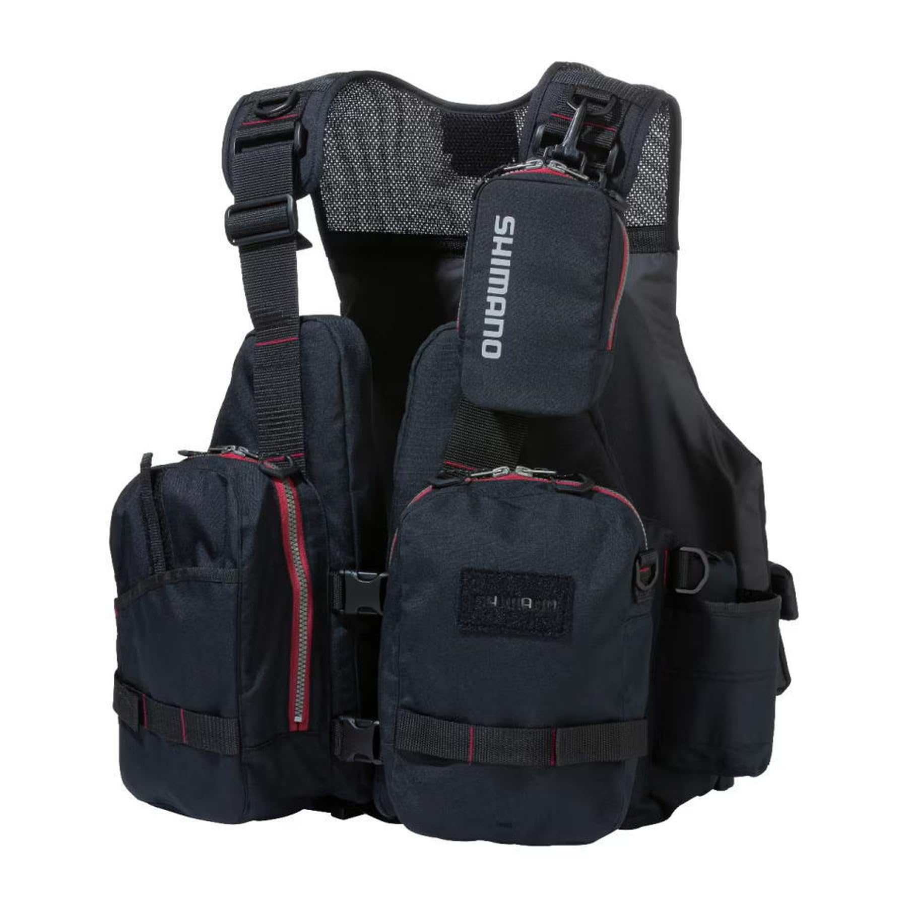 Amazon | シマノ(SHIMANO) ゲームベスト VF-278Z ブラックレッド