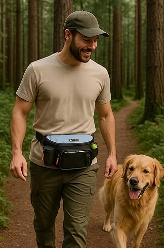Miniatura 10 de OllyDog Trailblazer - Paquete con pelota hinchable, riñonera, bolsa de golosinas para perros, manos libres para entrenamiento, paquete de cadera con
